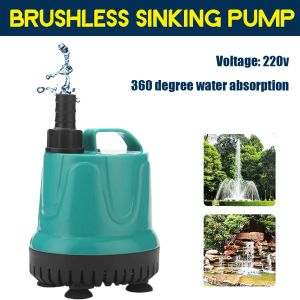 Tillbehör 220V 240V Submersible Water Pump Water Fountain Pump Filter Aquarium Fish Pond Tank Marin Temperatur Trädgård Fountain Waterfall