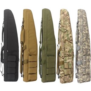 Förpackningar Taktisk pistolväska 70 cm/98 cm/118 cm Arméskytte Hunting Molle Bag Airsoft Rifle Case pistol bär axelväska militär utrustning