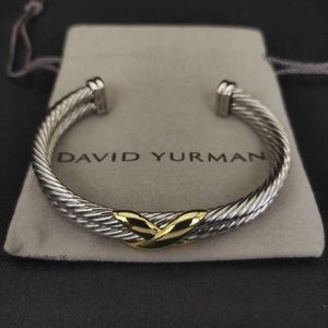 David Yurma Jewelry Bangle Bracelet for Women High Quality Station Cable Cross Collection Vintage Ethnic Loop Hoop Punk Jewelry Ban 568