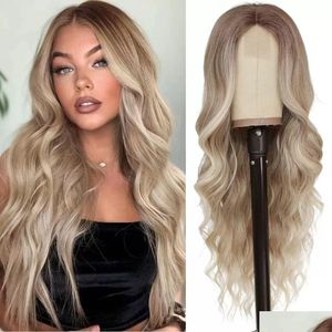 Spitzen Perücken Perücken Nuthalien ausgerichtet Virgin Brasilian Human Hair Deep Wave HD Transparent 13x6 Frontalverschluss Hersteller Drop Lieferung Produkte OTCDP