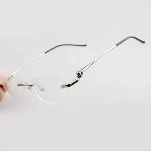 Solglasögon ramar lyxiga stilglasögon ram titan fyrkant recept män och kvinnor myopia glasögon franska varumärkesdesigner