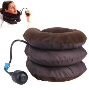 Sjukvård luft Cervical Neck Traction Soft Brace Device Support Cervical Traction Back Shoulder Pain Relief Massager Relaxation6206121