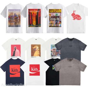 Kite Kith TシャツTシャツラップヒップホップKsubi Male Singer Juice Wrld Tokyo Shibuya Retro Street Fashion BrandショートスリーブTシャツKith 120