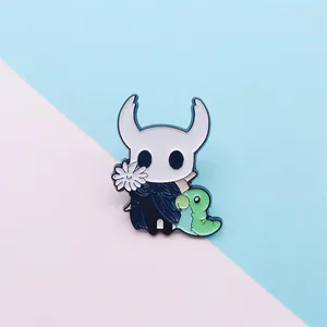 Brooches Creative Cartoon Animal Skull Enamel Brooch Death Knight Flower Pet Alloy Pins Badge Personalized Jewelry Accessories Gift