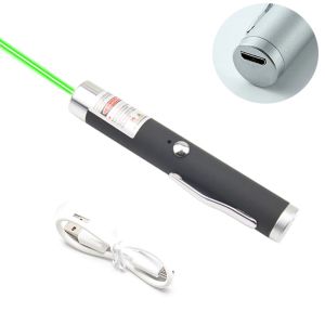 Высокие мощные мощные USB Green Laser непрерывная линия 711 5 МВт 532 нм Mini Laser Laser Single для охоты для охоты