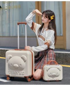 Sets Kids cartoon suitcase with handbag 20 inch girls trolley suitcase Travel luggage boys fashion rolling luggage