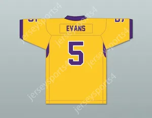 CUSTOM ANY Name Number Mens Youth/Kids Mike Evans 5 Ball High School Tors Yellow Gold Football Jersey Top Stitched S-6XL