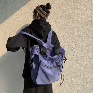 Backpacks Casual Nylon Rucksack Frauen Larege Kapazität Reisebuchbeutel für Teenager -Mädchen -Schüler Tasche Handtasche Daypack Schul -Rucksack