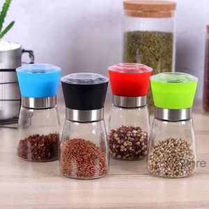 Glass Mill Peppers Salt Pepper Grinder Grinders Shaker Salts Container Condiment Jar Holder Ceramic Grinding Bottles Kitchen Tools Th1214 s s s