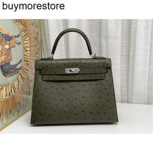 Torebka designerska 7A ręcznie robiona struś skóra 28 torba z blokadą wszechstronną, oryginalną skórzaną torbę z jednym ramię w torbie crossbody