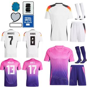 Euro Cup 2024 2025 Soccer Jerseys 17 Florian Wirtz 18 Maximilian Mittelstadt 7 Kai Havertz 4 Jonathan Tah 9 Niclas Fullkrug Antonio Rudiger Football Shirt Kits DeGuo