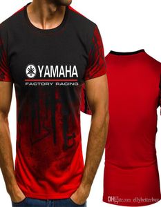 Yamaha Motor Gradient Color T Shirt Men Szybka kompresja oddychająca męska Męska One w krótkim rękawie Fitness Tshirt Tshirt Tight TEE TOPS9290856
