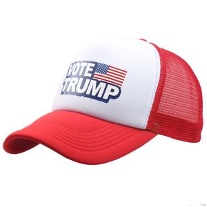 Rösta Trump Hat Party Hatts Outdoor Sports Baseball Cap Us Make America Great Again Trump Mesh Hats