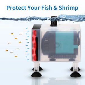 Accessories Fish Tank Water Pump Protection Box Increase Height Filter Acrylic Box Sand Prevention Shock Absorption For Aquarium