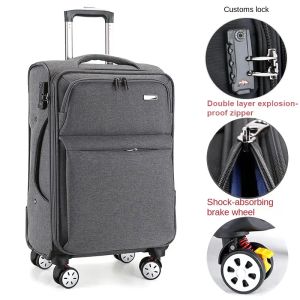 Luggage Suitcase Oxford Cloth Waterproof Trolley Case bad Rolling Luggage Spinner Large Capacity Travel Bag Password Trolley Luggage Bag