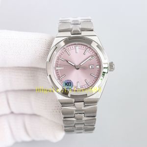 K6 Frauen Watch 35mm Automatische Bewegung Watch Sapphire Dial Platinum -Gurt -Dorsaltransuzenz