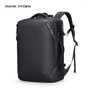 Backpack Mark Ryden Travel Men Business School Expandível Bag USB de grande capacidade 17,3 Laptop à prova d'água