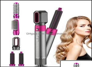 Hair Dryers Care Styling Tools Products 50Off 5 Heads MtiFunction Curler Dryer Matic Curling Irons With Gift Topscissors Otgmi4408069