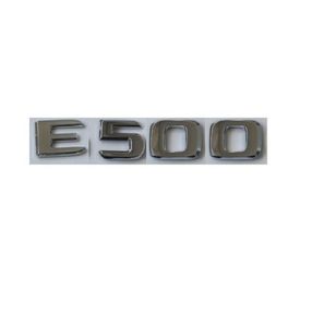 Flat Chrome ABS Tylne litery Badge Odznaki odznaki Emblematyczne Emblematy Naklejka dla Mercedes Benz E Class E500 201720196269933