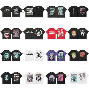 Hellstar Shirt Top Qualitymens Designer T Shirt Hellstar Shirt Graphic Tee Hip Hop Summer Fashion Tees Womens Designers Tops Cotton Sleeve Hellstars Clothes 801
