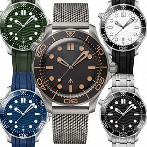 Uhren Designer Watch Men Jason007 Bewegung Automatisch Menwatch Luxus mechanisch 007 42 mm wasserdichtes blaues Blau -Zifferblatt Sapphirem0mp#