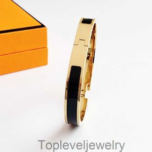 High quality designer design Bangle stainless steel gold buckle bracelet fashion jewelry men and women bracelets with box