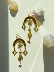 Dangle Earrings Handmade Celestial Magic Witchcraft Jewelry
