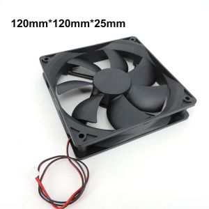 Pad 120 mm 12 cm 12025 ventola cc 5v 12v 24v 120*120*25mm Brushless Cooling ventola di raffreddamento senza spazzole olio contenuto 2pin PC Case di raffreddamento 12 cm 0.1a A07