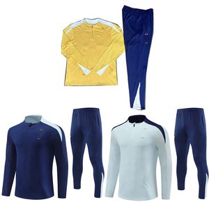 24 25 فرنسية Fra nce Tracksuit Training Suit World Soccer Cuccer Cup Jersey Benzema Mbappe equipe de Full Sets Kids Kit Men 2024 Francais Half Pull Chandal Futbol