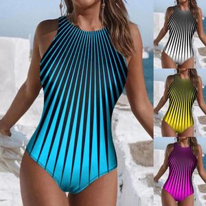 Women's Swimwear Strapless Backless Gradient Printed Fashionable Shapewear Swimsuit Black Thong Boat Shorts Men's Denim