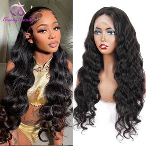 13X6 Transparent Body Wave Lace Front Wig Pre Plucked Brazilian Human Hair Wigs For Women 13x4 Frontal 240419