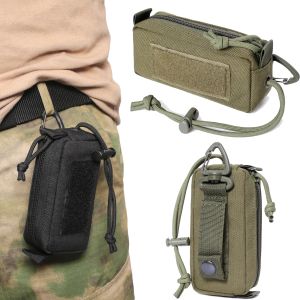Väskor Portable Small Tactical Midje påse plånbokskort nyckelhållare pengar påse fanny pack utomhus militär multifunktion jakt edc väska