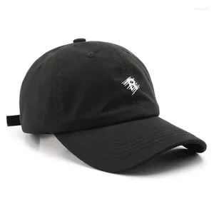 Ball Caps DT 2024 Moda Baseball Cap homem Mulheres sólidas Material de algodão ajustável