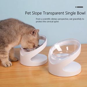 Cat Bowl med stativ non-halp dog skål förhöjd husdjur matare vatten mat behållare för katter små hundar katt accessoriess husdjursprodukter 240407