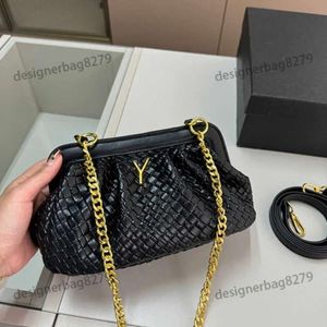 Wolky Bag Cross Body gewebte Tasche Designerin Frau Handtaschen Luxus Leder Markenketten -Umhängetaschen weiß schwarze Frauen Clutch