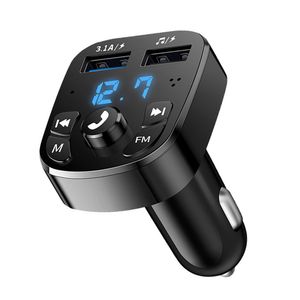 S5 FM trasmettitore Aux Modulatore Bluetooth Bluetooth Manifree Auto Kit Audio Mp3 Lettore con caricatore USB a carico rapido 3.1A con pacchetto borse