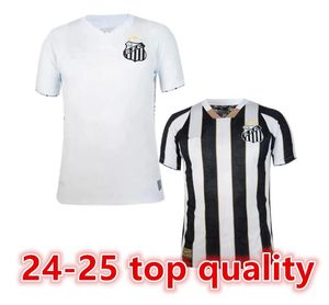 2024 25 Santos FC Mens Soccer Jerseys 2024 2025 F Джонатан Сэндри Карлос Санчес Леонардо Гуларт Анджело Пирани Кайки Дом в гостях в октябре Специальное издание Футбольное рубашка