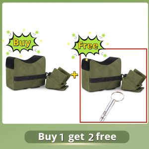 Förpackar Rifle Sandbag Rest Sniper Hunting Stand Bag Shooting Pouch Hunting Gun Accessories Tatical Frab Baksäckar Jakt Tillbehör