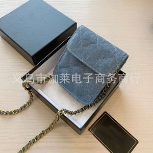 designer saddle bag tote channelism denim bag crossbody bag lazy casual denim bag complete gift packaging accompanied by hand gifts