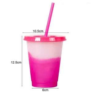 Tumblers Chic Drinking Cup genomskinlig korrosionsbeständig kaffetumbler kall med halm BPA fritt vatten för sovsal