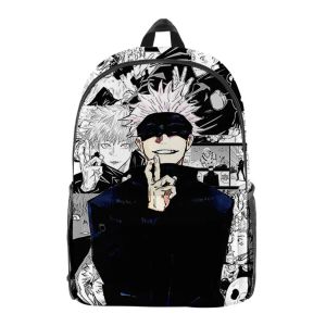 Bags Anime Jujutsu Kaisen Homens Mulheres Backpack School Backpack Laptop Backpack Garota menina adolescente bolsa de viagem bolsa de ombro mochila