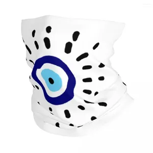 Bandanas Evil Eye Print Bandana Neck Gaiter UV Protection Face Scarf Cover Män Kvinnor Pannband Tube Balaclava
