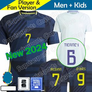 Camisa de futebol da Escócia 2024 EURO CUP SCOTTION 24 25 Kit de Jersey de Jersey de Futebol da Seleção Nacional