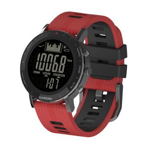 Sunroad FR862B wielofunkcyjny smartwatch 5ATM Waterproof altimeter Sport Cyfrowe zegarki rybackie kamera silikonowa opaska na zewnątrz