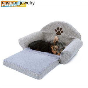 Avtagbar mjuk soffa kennel tass design hund katt hus tvättbar kudde matta för säng djur husdjur produkter 20113030