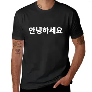 メンズタンクトップハローAnnyeonghaseyoあなたは私をアナヨン韓国のTシャツTシャツTシャツTシャツTシャツ重量シャツで男性のために持っていました