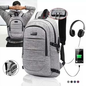 Mochilas Backpack Backpack Backpack Mackpack de 15.6 polegadas Mochila pode ser conectada à interface USB para carregar