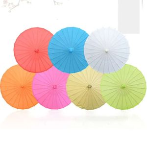 Parasol Handmade Wedding Bride Child Painting Blank Stage Performance Prop Paper Umbrella Decoration Craft Umbrellas TH1013 s