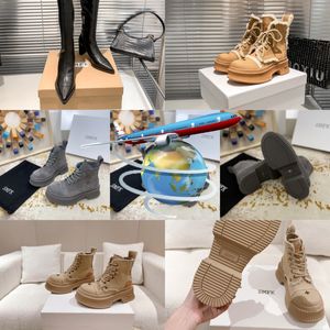 2024 Designer Boots popular Trendy Women Booties Boot Luxury Soles Womens Party Thick Heel size 35-40 Chunky hiking SMFK GAI black Free shipping