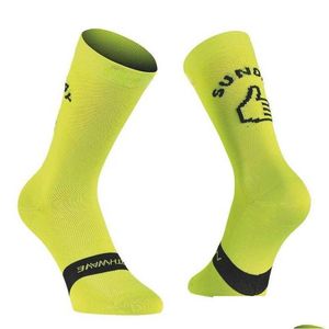 Sports Socks New Sport Running Cycling Monday Sunday Breathable Road Bicycle Men Women Bike 7428 Drop Delivery Outdoors Athletic Outdo Oty1V